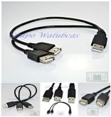 CABO USB ENTRADA MACHO; SAÍDA DUAL USB FÊMEAS, 18 CM