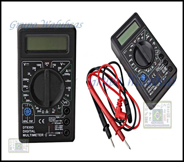 Multímetro, Voltímetro, Amperímetro Portátil Digital C/ LCD